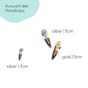 Haarschleifen Set | Emma-Mini | Haarclips | beige