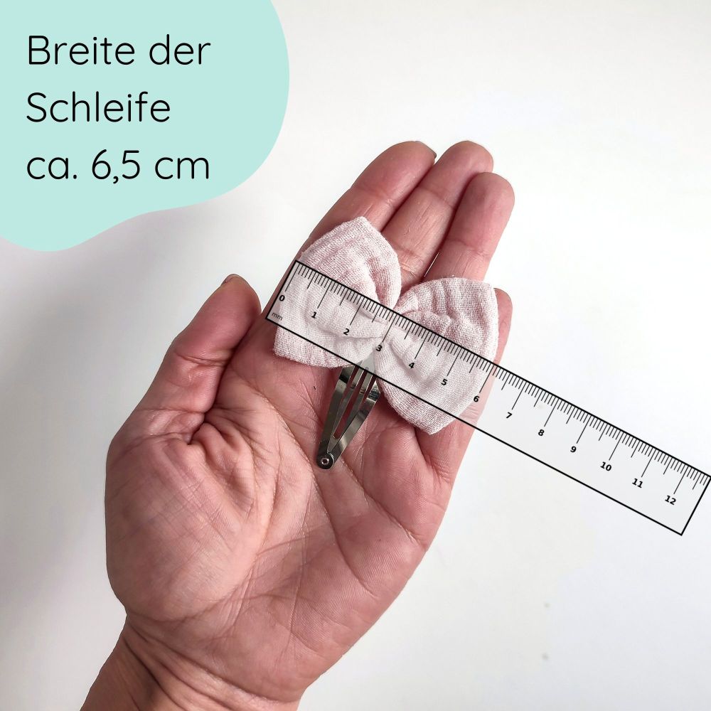 Set of 3 hair bows | Emma | Hair clips | Pink stars