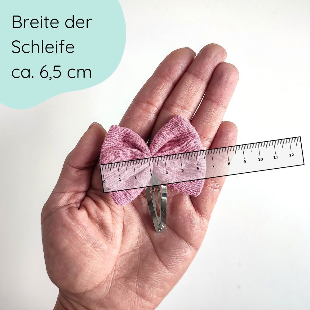 Set of 3 hair bows | Emma | Hair clips | pink