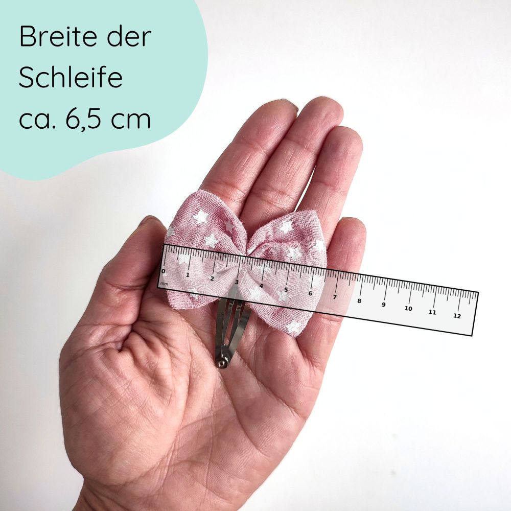 Hair bow | Emma | pink stars