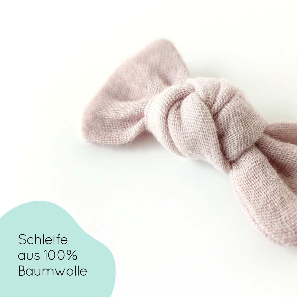 Baby Haarschleife | Knoten | hellrosa