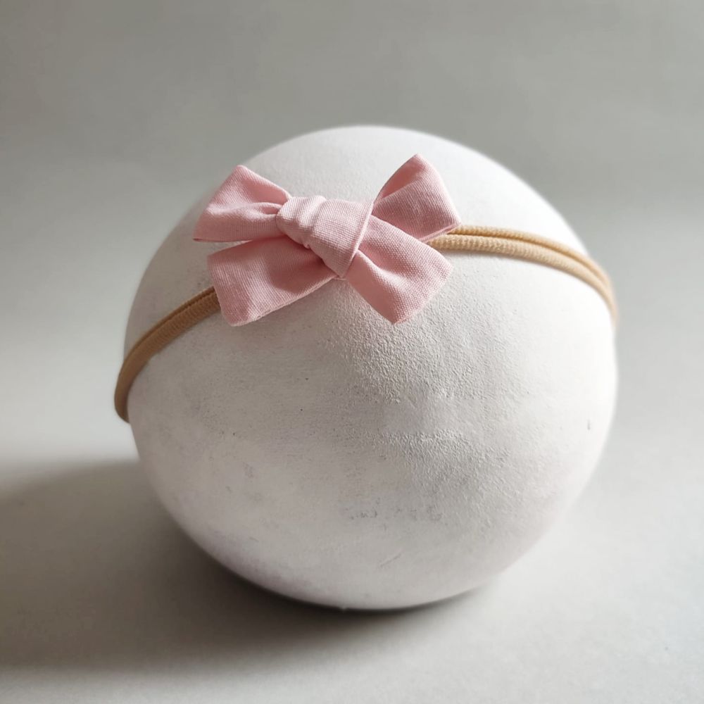 kleine rosa Haarschleife für Babys