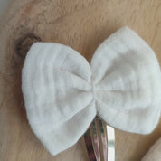Set of 3 hair bows | Emma | Hair clips | nude