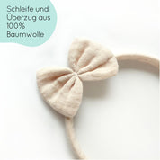 Detail Haarreifen für Kinder in beige