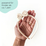 Haarreifen für Kinder in beige