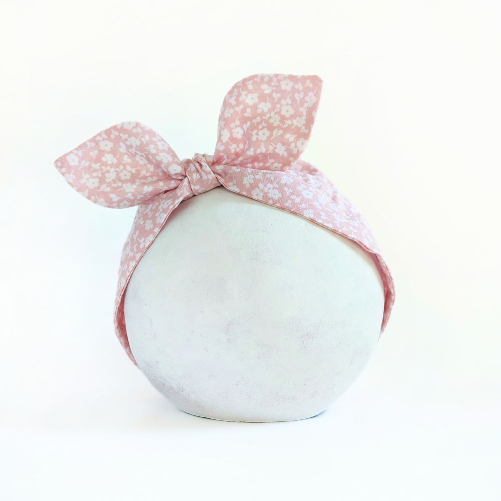 Headband | Rockabilly | light pink with flowers