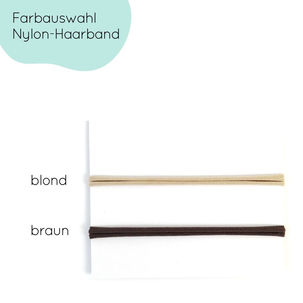 kleine Haarschleife | rot mit Stern | Haarband