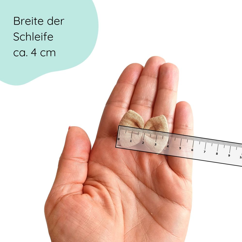 Haarschleife | Emma-Mini | Alligatorclip | sand