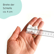 Haarschleife | Emma-Mini | Alligatorclip | weiß