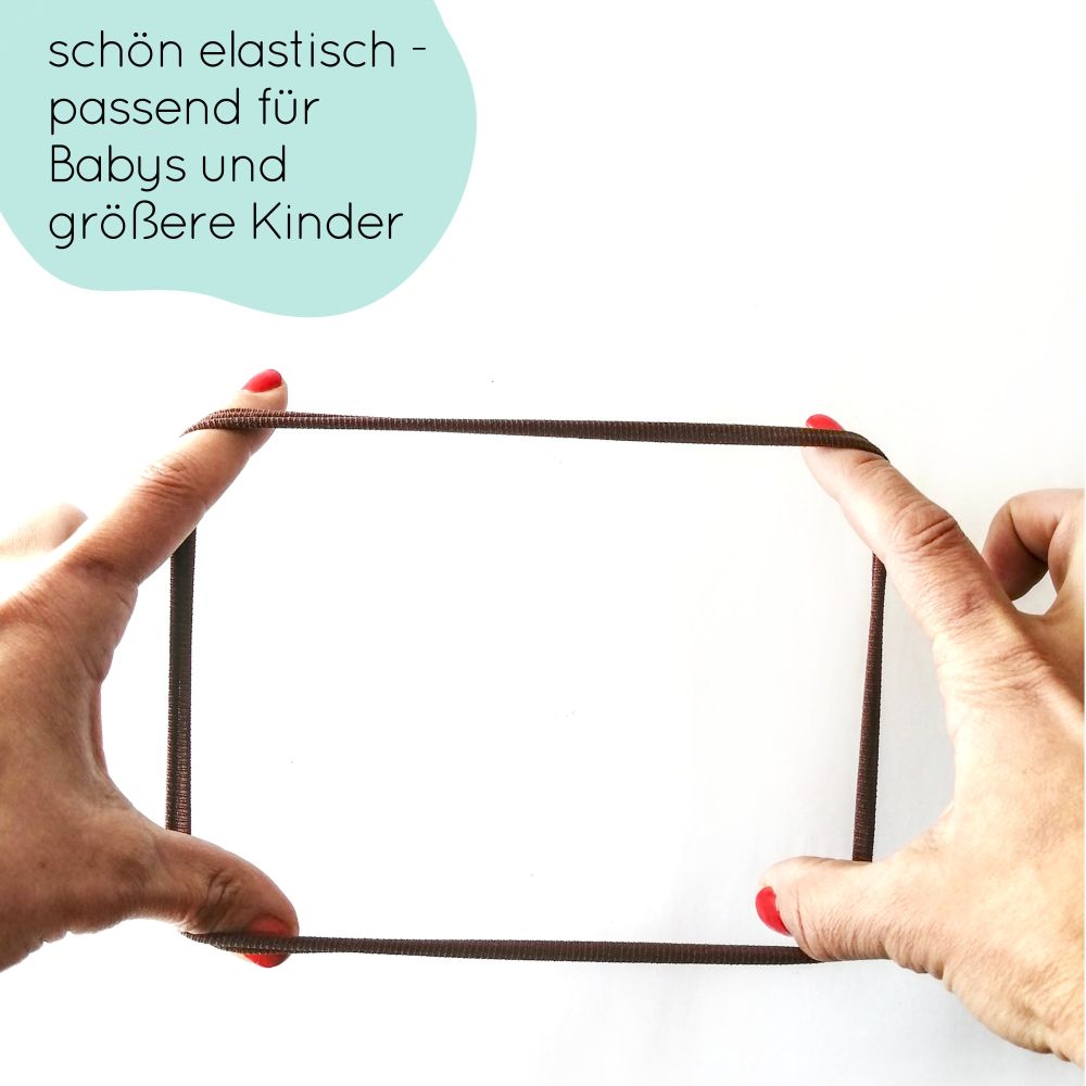 kleine Haarschleife | rot mit Stern | Haarband