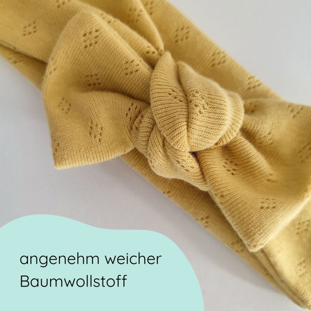 Stirnband mit Schleife | gelb