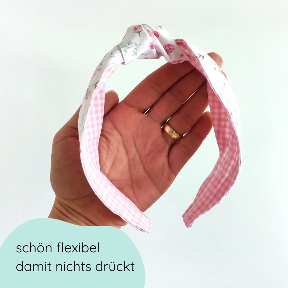 Haarreifen mit Knoten für Kinder in sommerlichem Design
