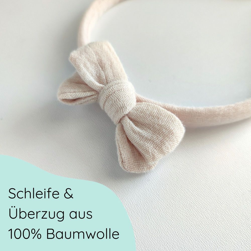 Haarreifen | Schleife MIDI | beige