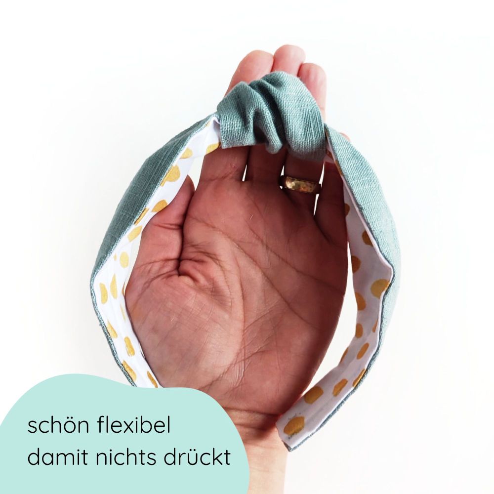 Headband | Knot | Linen - petrol