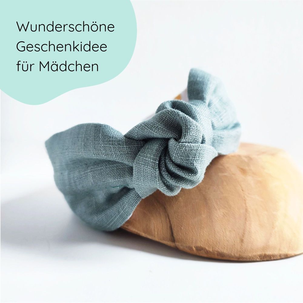 Headband | Knot | Linen - petrol