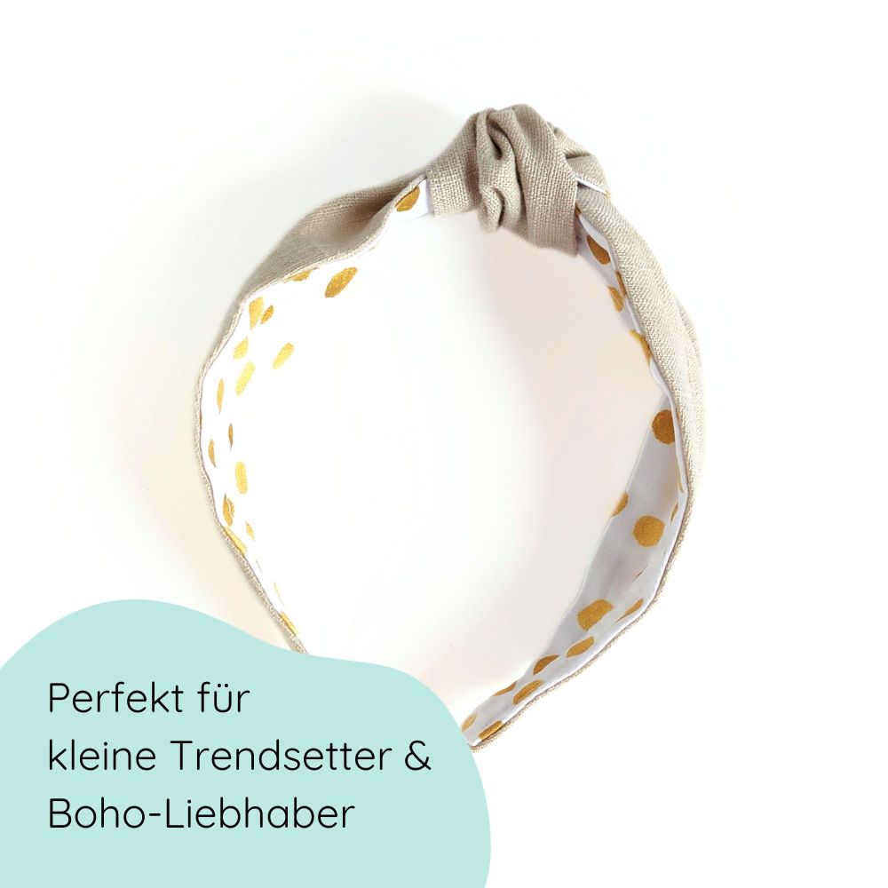 Headband | Knot | Linen - beige