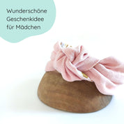 Haarreifen mit Knoten  für Kinder in hellrosa 