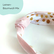 Haarreifen mit Knoten  für Kinder in hellrosa 