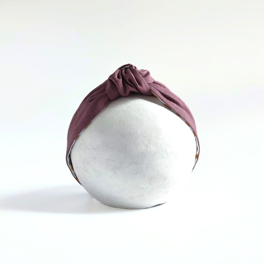 Headband | Knot | Linen - mauve