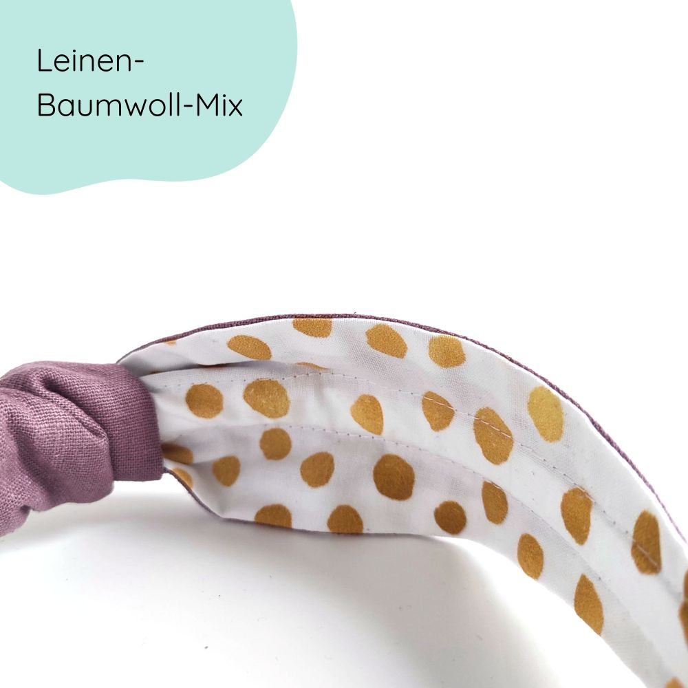 Headband | Knot | Linen - mauve