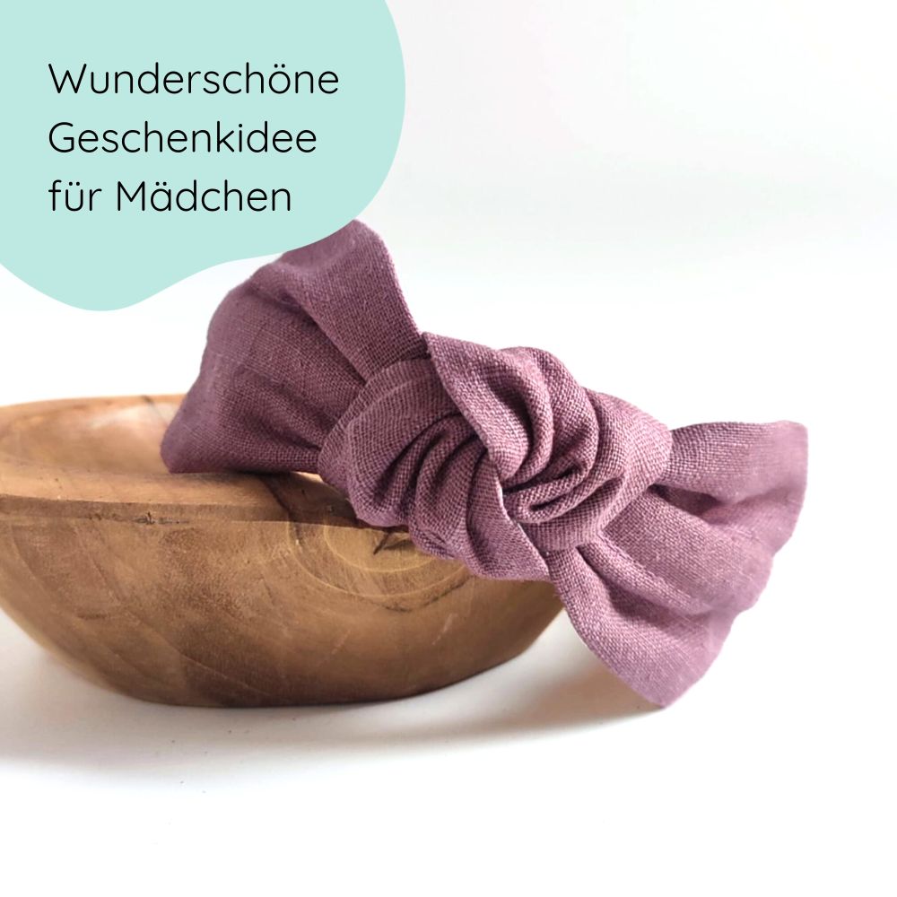 Headband | Knot | Linen - mauve