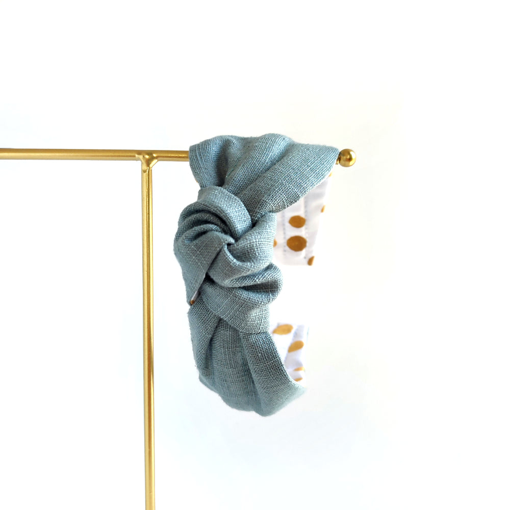 Headband | Knot | Linen - petrol