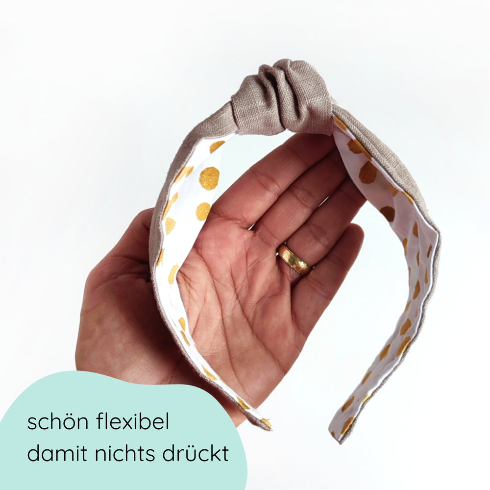 Headband | Knot | Linen - taupe