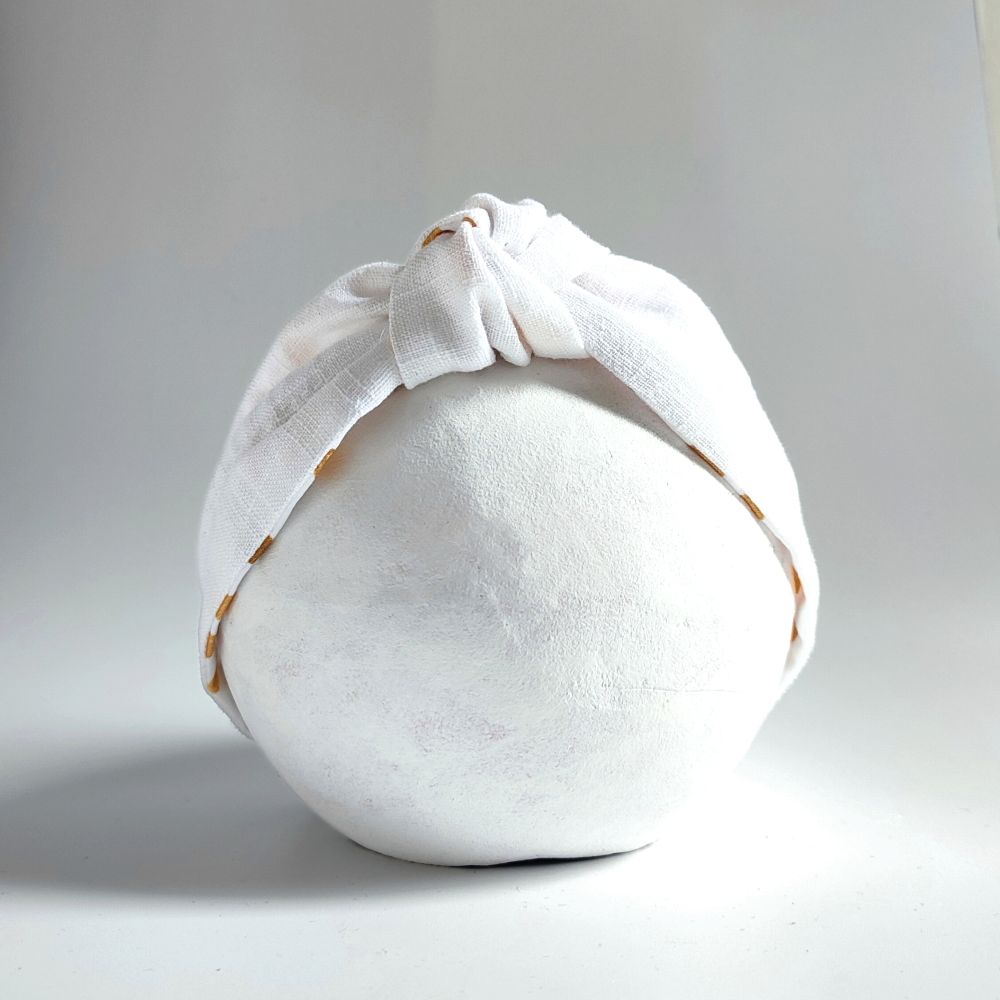 Headband | Knot | Linen - white