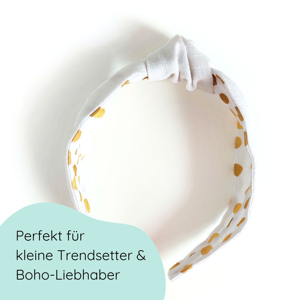 Headband | Knot | Linen - white
