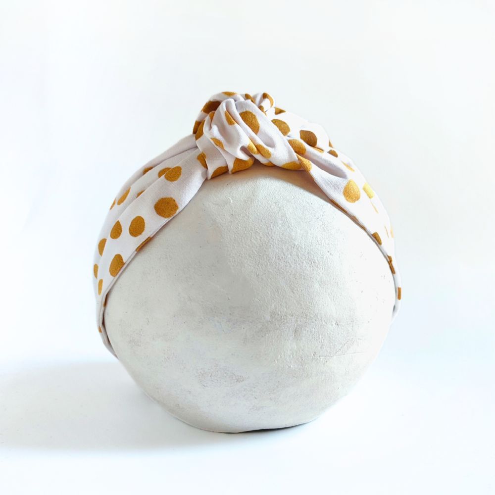 Headband | knot | golden dots