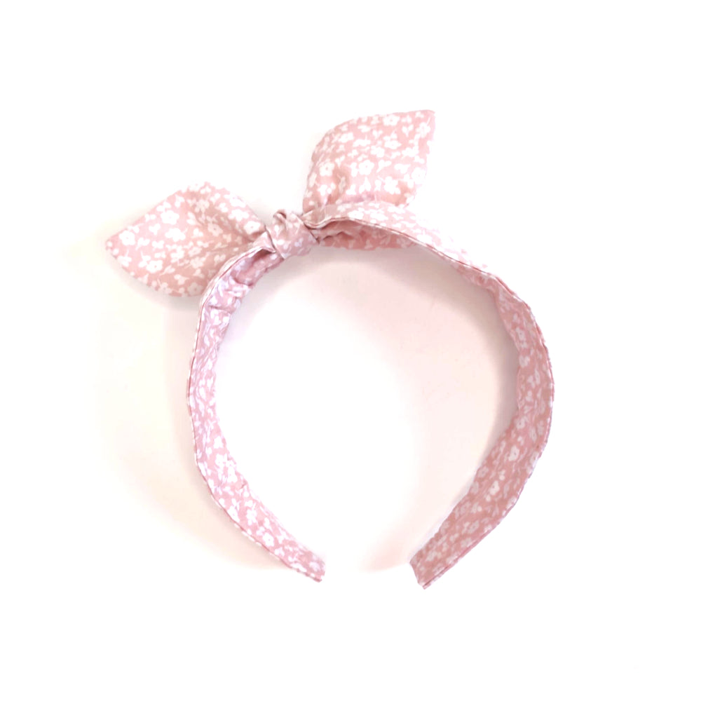 Headband | Rockabilly | light pink with flowers