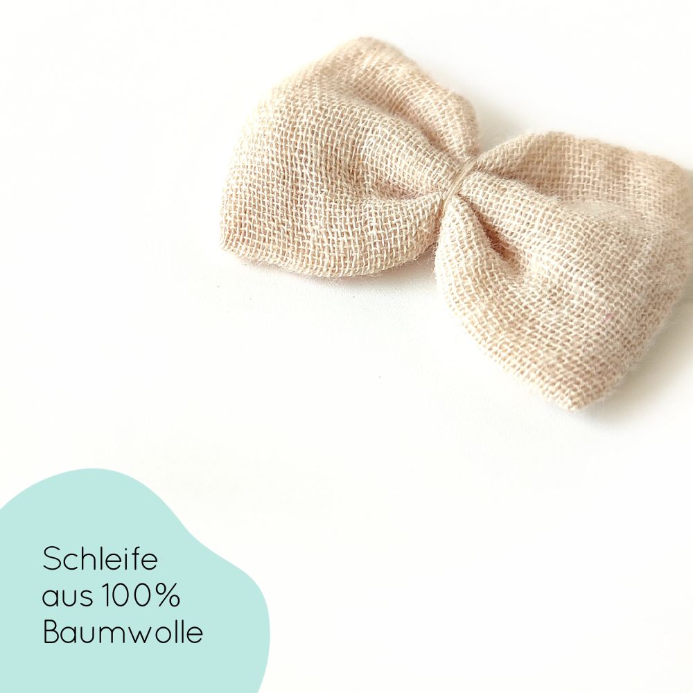 Haarschleife | Emma-Mini | Haarband | beige