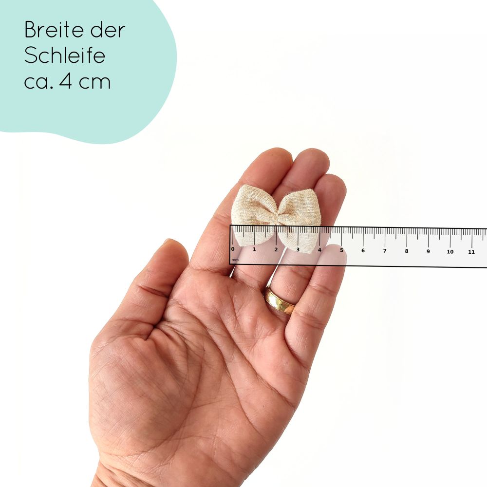 Haarschleife | Emma-Mini | Haarband | beige