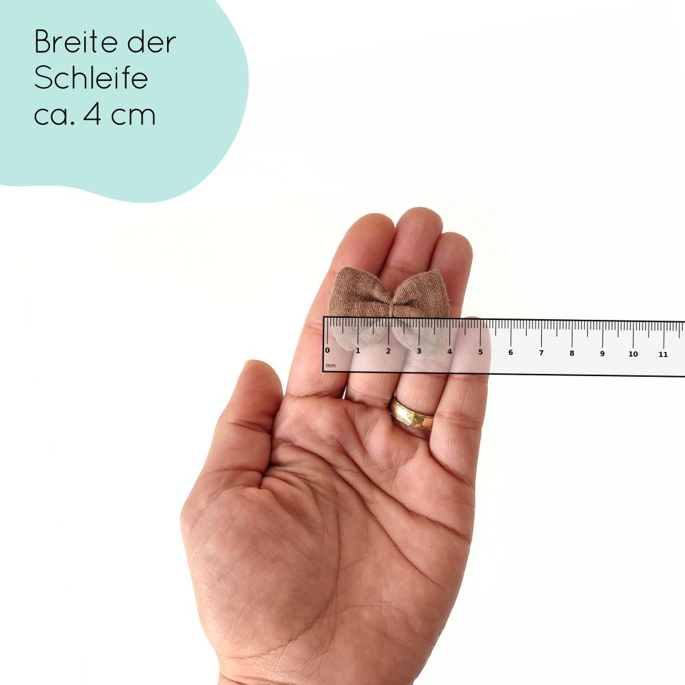 Haarschleife | Emma-Mini | Haarband | braun