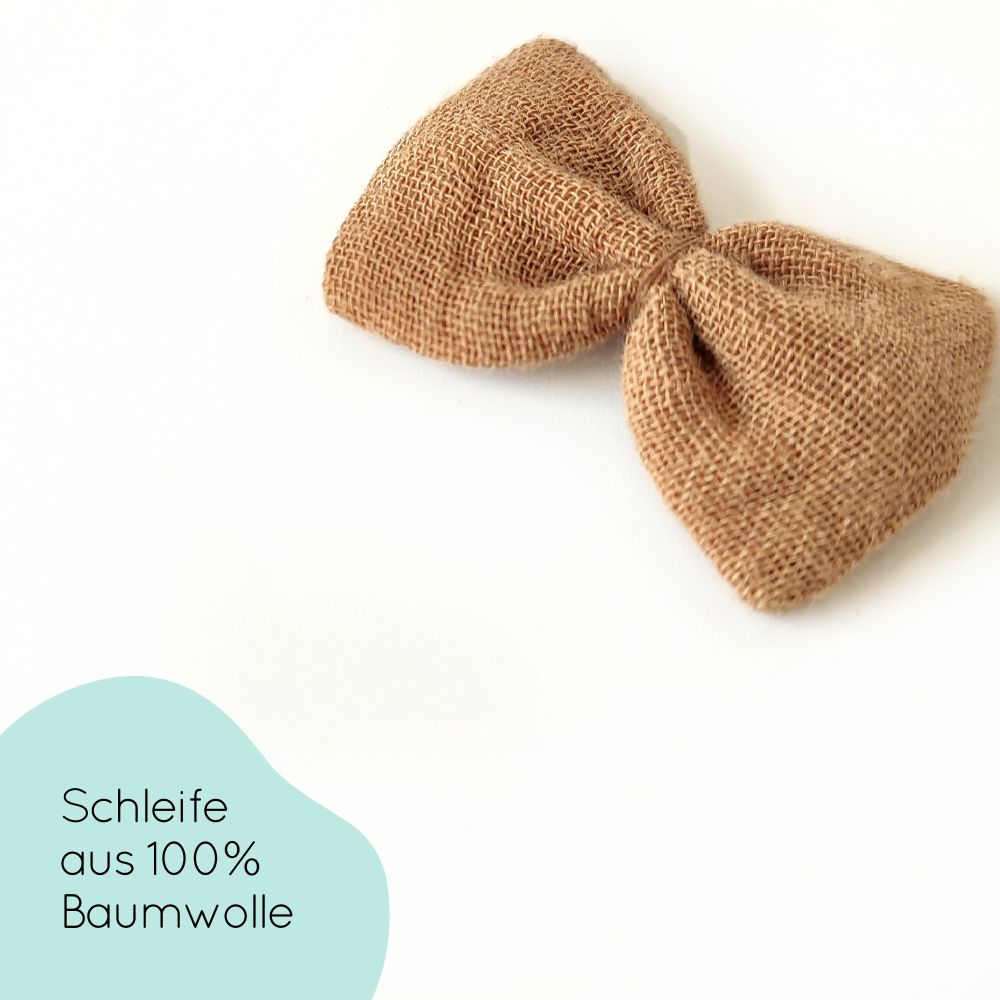Haarschleife | Emma-Mini | Haarband | camel
