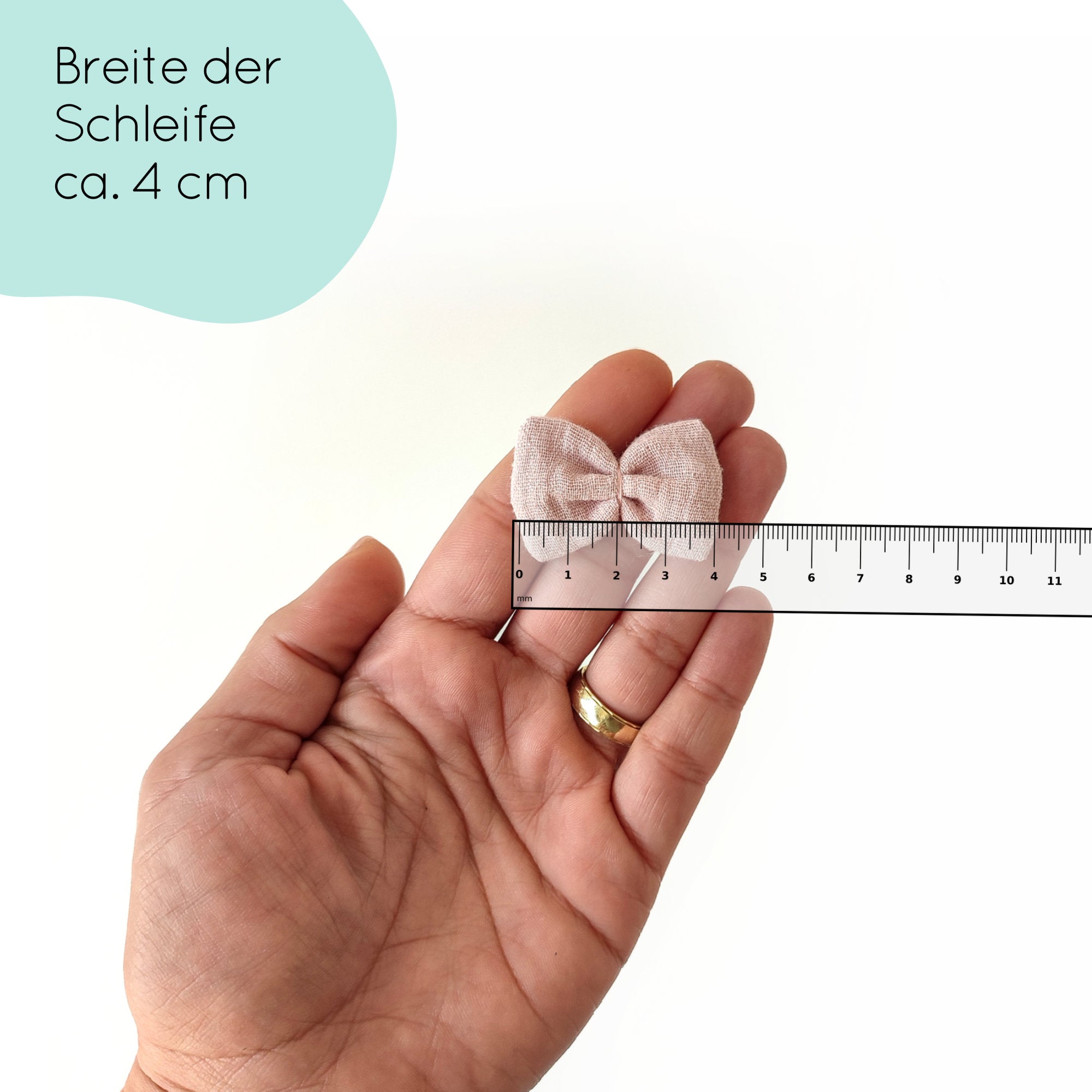 Haarschleife | Emma-Mini | Alligatorclip | hellrosa