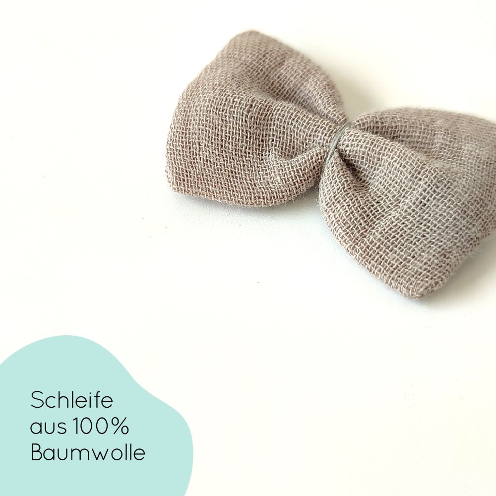 Haarschleife | Emma-Mini | Haarband | taupe