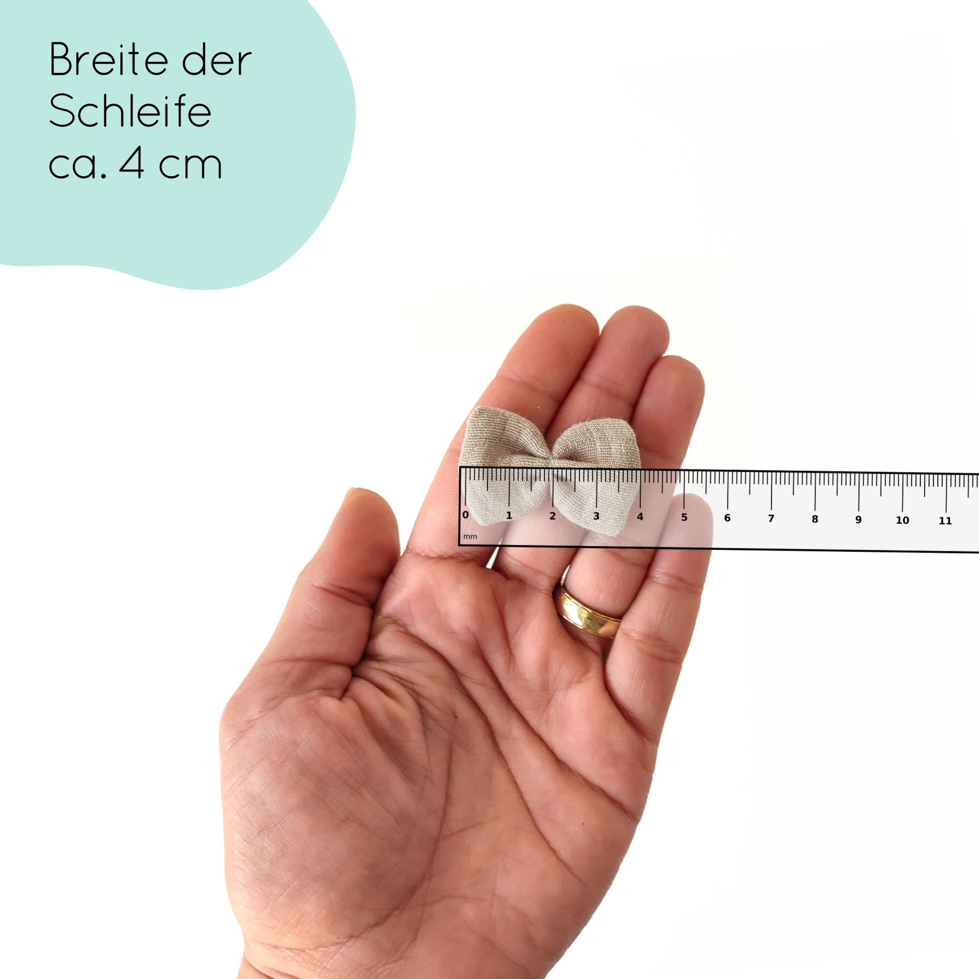 Haarschleife | Emma-Mini | Alligatorclip | taupe