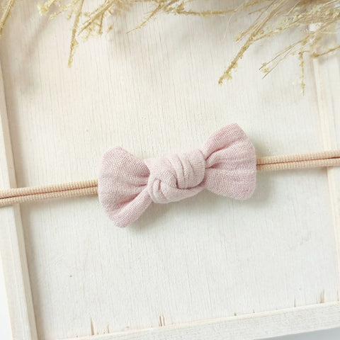 Baby hair bow | knot | light pink