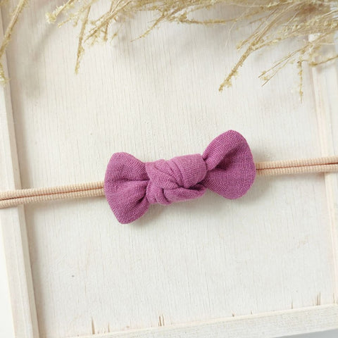 Baby hair bow | knot | purple