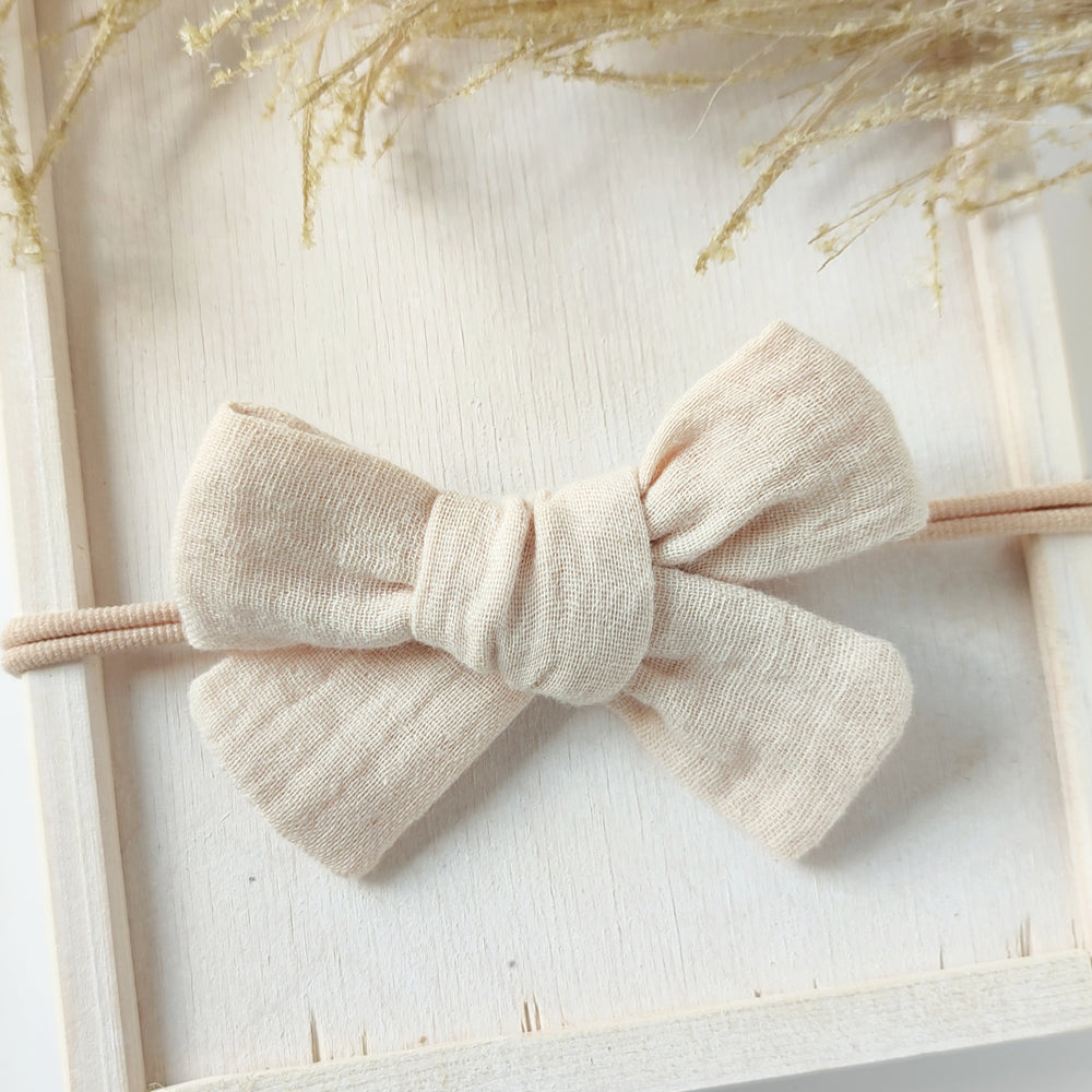 Haarschleife | MAXI | Haarband | beige