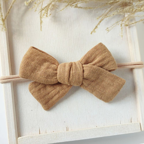 Haarschleife | MAXI | Haarband | camel
