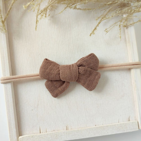 Baby hair bow | MIDI | brown