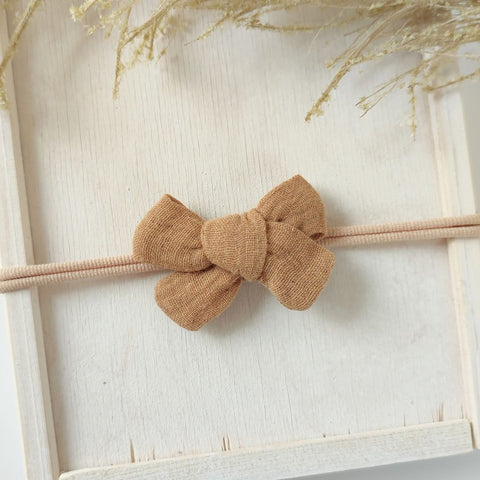 Baby hair bow | MIDI | camel