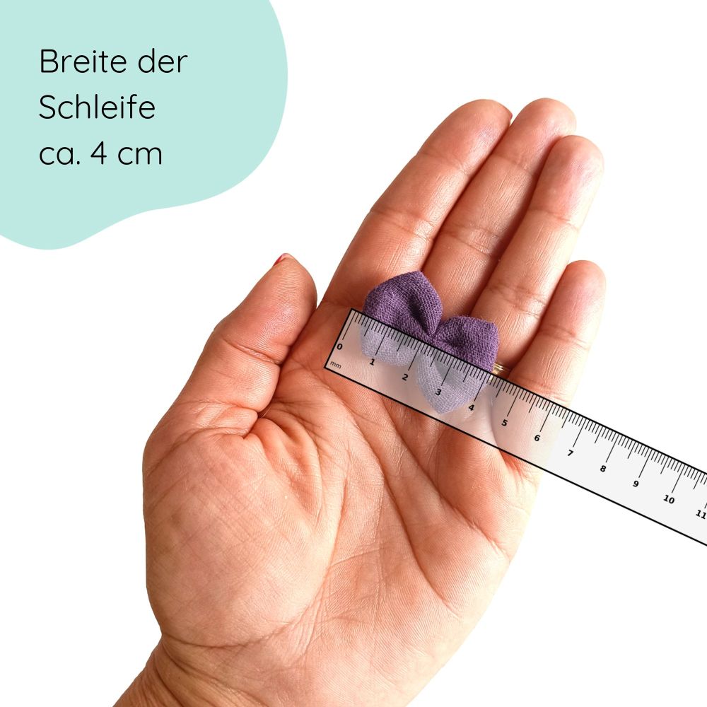 Haarschleife | Emma-Mini | Alligatorclip | pflaume