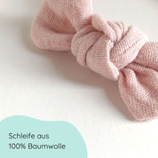 Hair bow knot | alligator clip or hair tie | light pink