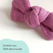 Hair bow knot | alligator clip or hair tie | purple
