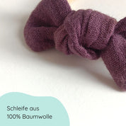 Baby Haarschleife | Knoten | pflaume