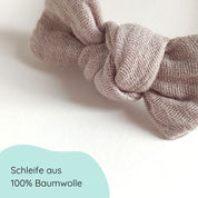 Hair bow knot | alligator clip or hair tie | taupe