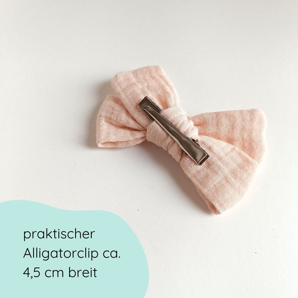 Haarschleife | MAXI | Alligatorclip | beige